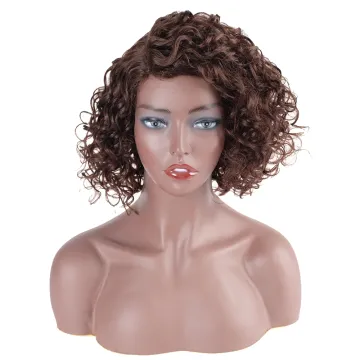 Top Selling One Donor Human Hair Brazilian Remy Short Afro Kinky U Part Lace Wig All Color With Baby Hair 100% Human Hair Wigs