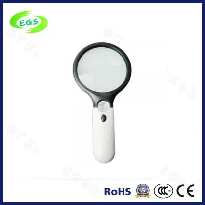 Transparent Mini Magnifier LED Light Magnifier Handheld Magnifier in High Quality