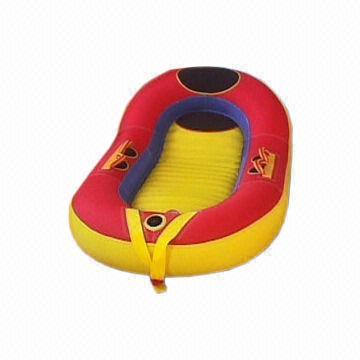Inflatable Towable Tube, Made of 0.6mm PVC, Customized Designs, Logos and OEM Orders are Accepted