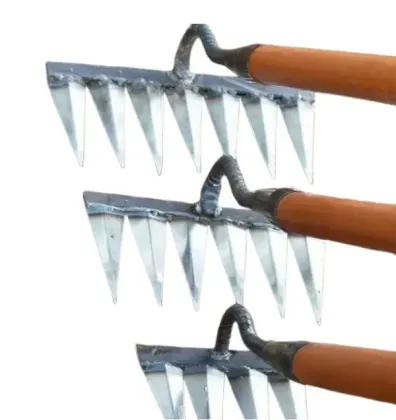 Gardening Hoe and Rake Set with Glove – Agricultural Tool for Soil Loosening