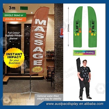 Flag Banners 3m with cross base