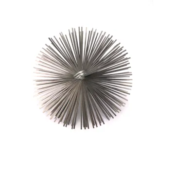 Stainless Steel Wire Chimney Cleaning Brush for Durable 8\" Round Flue - Fireplace Maintenance Tool
