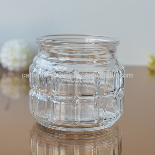 Mini size glass candle container glass type for sale