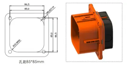 630A Standard MSD Manual Service Disconnect Plug and Socket