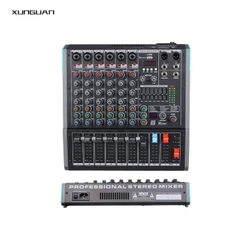 PA Series Audio Console Mixer: Bluetooth -Aufnahme, 99 DSP, 7 Band Stereo EQ, 48V Phantomleistung