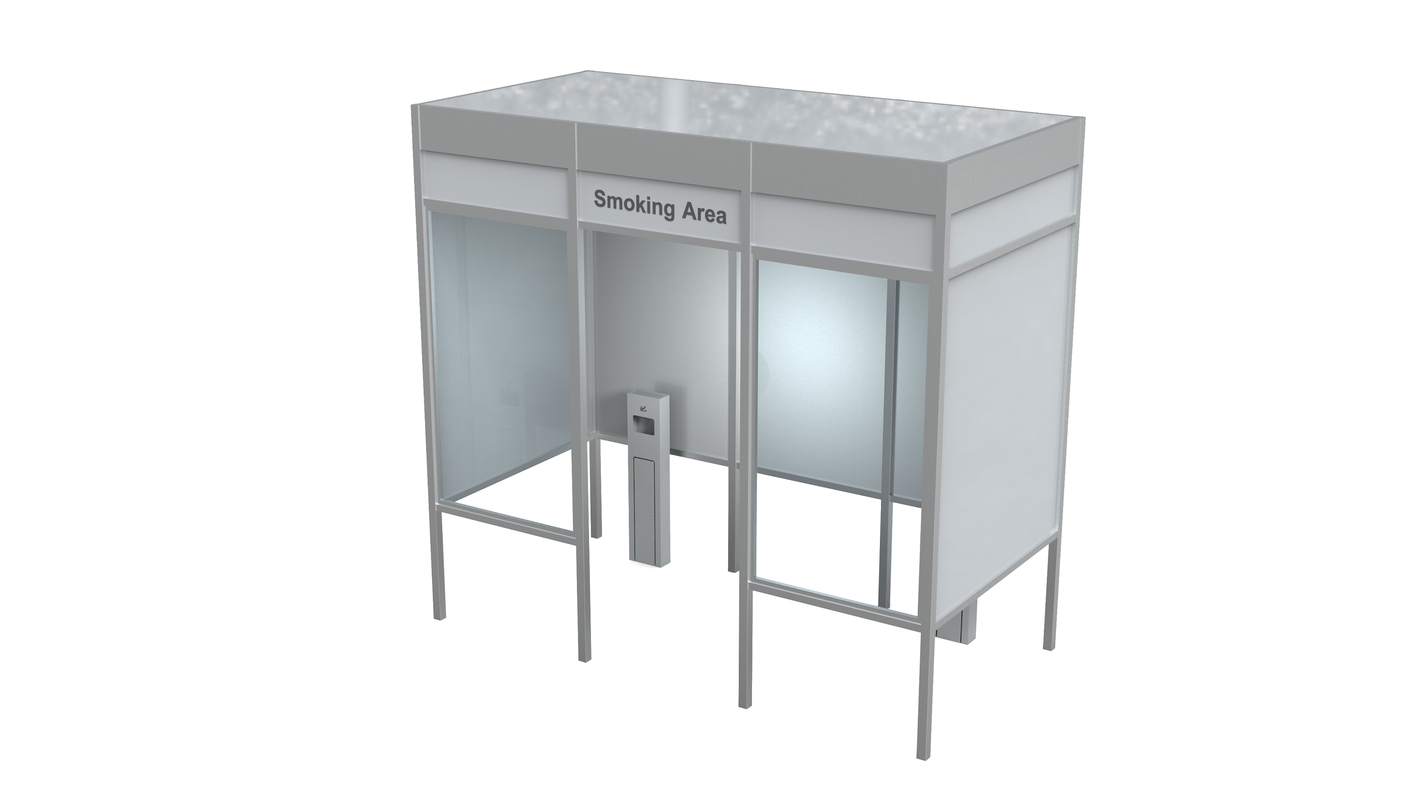 Customized Freestanding Public Smoking Booth