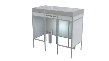 Custom Office Building Smoking Booth