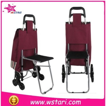 Disable button replacement shopping trolley wheels cart for crepes bag for shopping