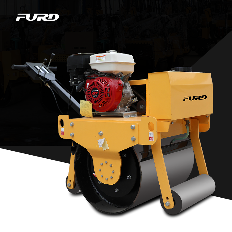 Meistverkaufte 500 kg Mini -Spaziergang hinter einer einzelnen Drum Vibrations Road Roller