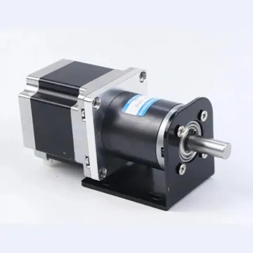 42GP-57ST NEMA23 Hybrid Stepper Motor with Planetary Gearbox, Bracket, and DC Worm Gear Reducer - 57mm Size