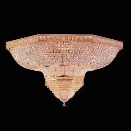 Modern Mosque Customized Large Flush Mount Octagonal Versailles Crystal Chandelier