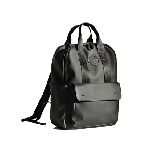 Custom Durable Utility Leisure Mens Plain Black Backpack