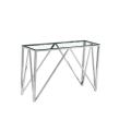 Mesa de console de vidro elegante e fina para a vida moderna
