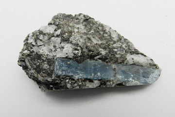 Australian Teal Rough Kyanite with Garnet and Biotite Gemstone