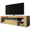 Глянцевая деревянная светодиодная подставка под телевизор с УФ-подсветкой