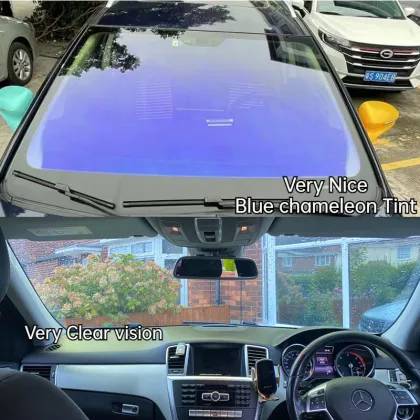 Chameleon Window Tint 80% VLT Blue Purple Color Change Windshield Solar Film