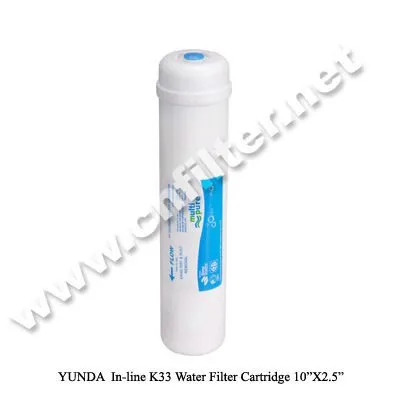 water purification filter for in line carbon filter cartridge