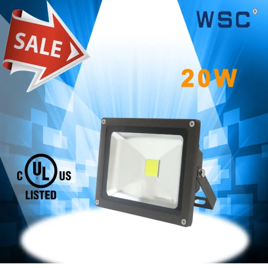 Hot sale aluminum housing UL(E478647) listed 20w led flood light rechargeable
