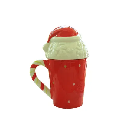 Ceramic Bear Fruit Mug with Lid and Straw - 400ml Capacity