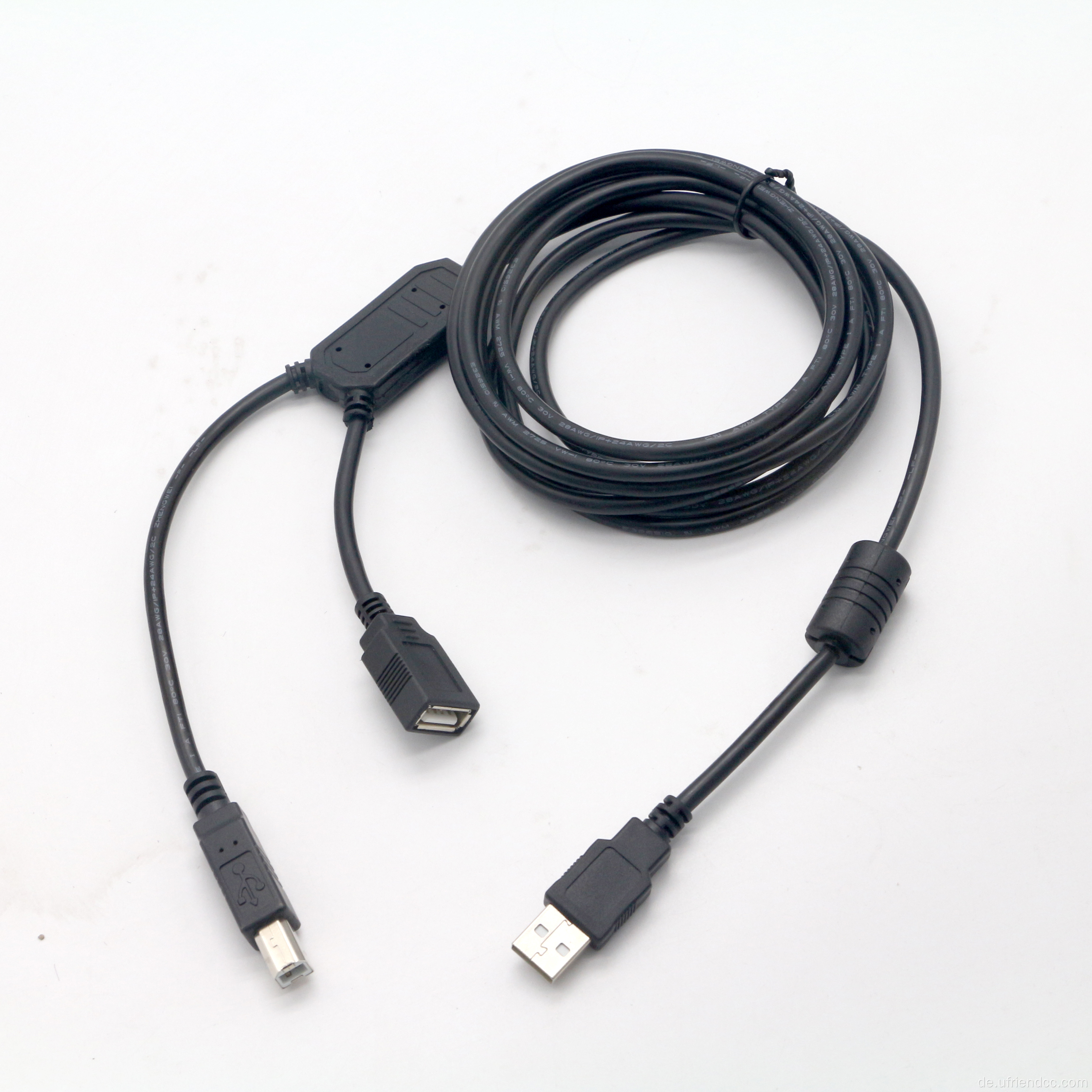 USB2.0 bis USB-B-Kabel männlich an weiblich