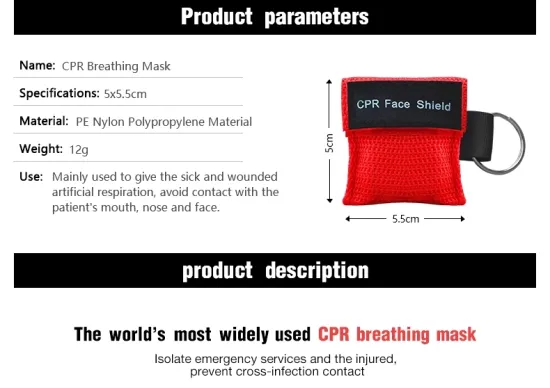 wholesale customize logo small CPR Life safety keyring