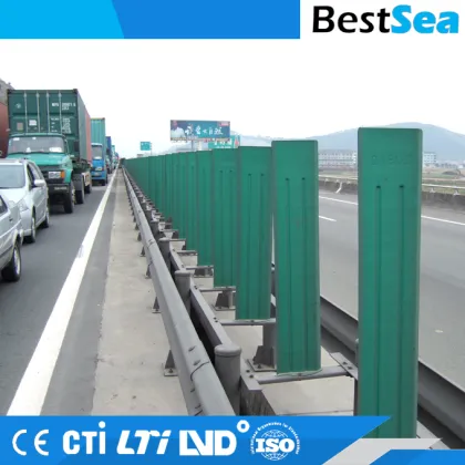 PVC guardrail green, anti-glare plastic guardrail