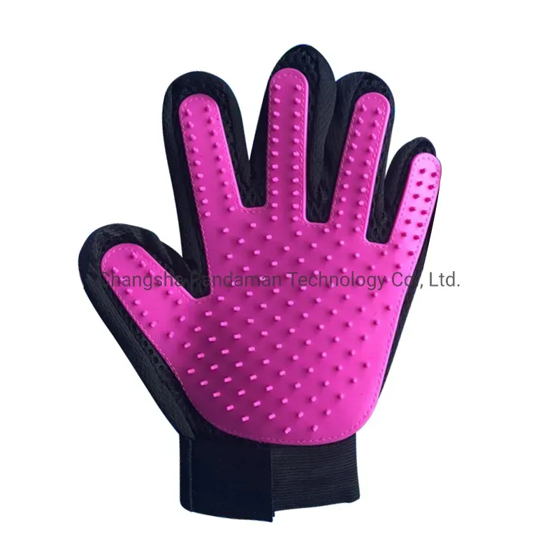 Gentle Deshedding Brush Glove for Pets