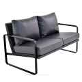 Metal Leather Multi-person Two-seater sofa Restaurant Chairs