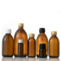 Cough Syrup Amber Round Pharmaceutical Glass Bottle