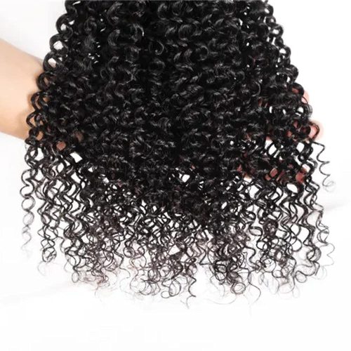 Brasil Remy Kinky Bundles rizados Cabello humano