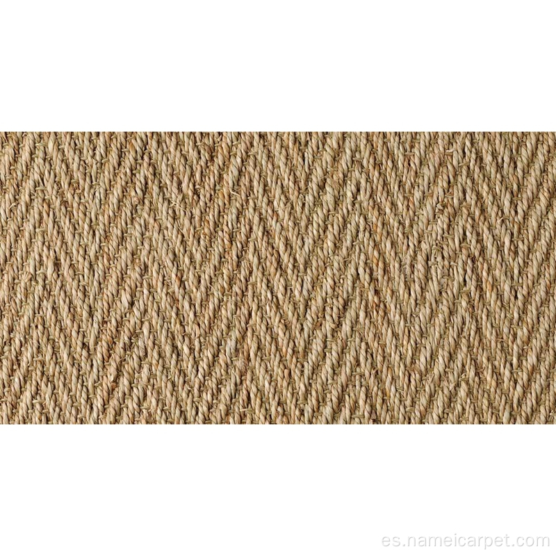 Rollos de alfombra de pared de pasto marino natural a la pared