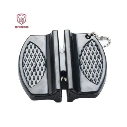 Compact Butterfly Knife Sharpener and Key-chain Tool