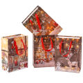 White Cardboard Packaging Classic Christmas Paper Bags