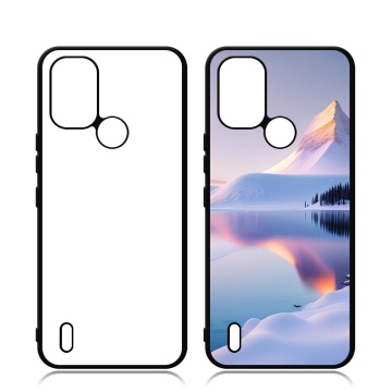 TPU + PC Aluminum White Blank DIY 2D Sublimation Phone Case for Nokia C110 C300 C31