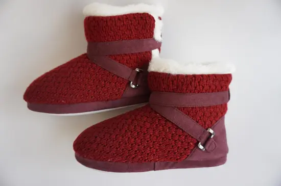 Ms red warm indoor short boots