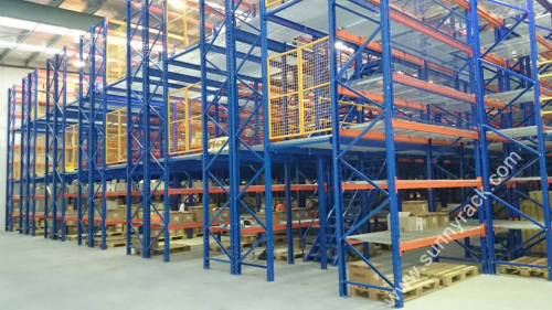 Industrial Warehouse Multi-Tier Storage Metal Mezzanine Rack