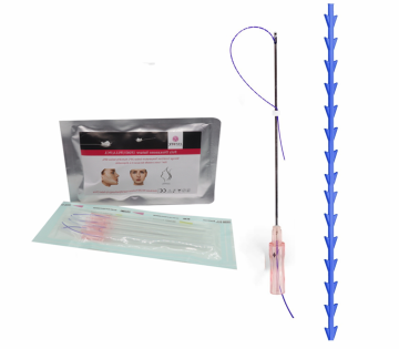 Pdo Pcl Fishbone Threads 18g100mm, W-Type Blunt Lifting and Firming Anti-Aging 10pcs/bag