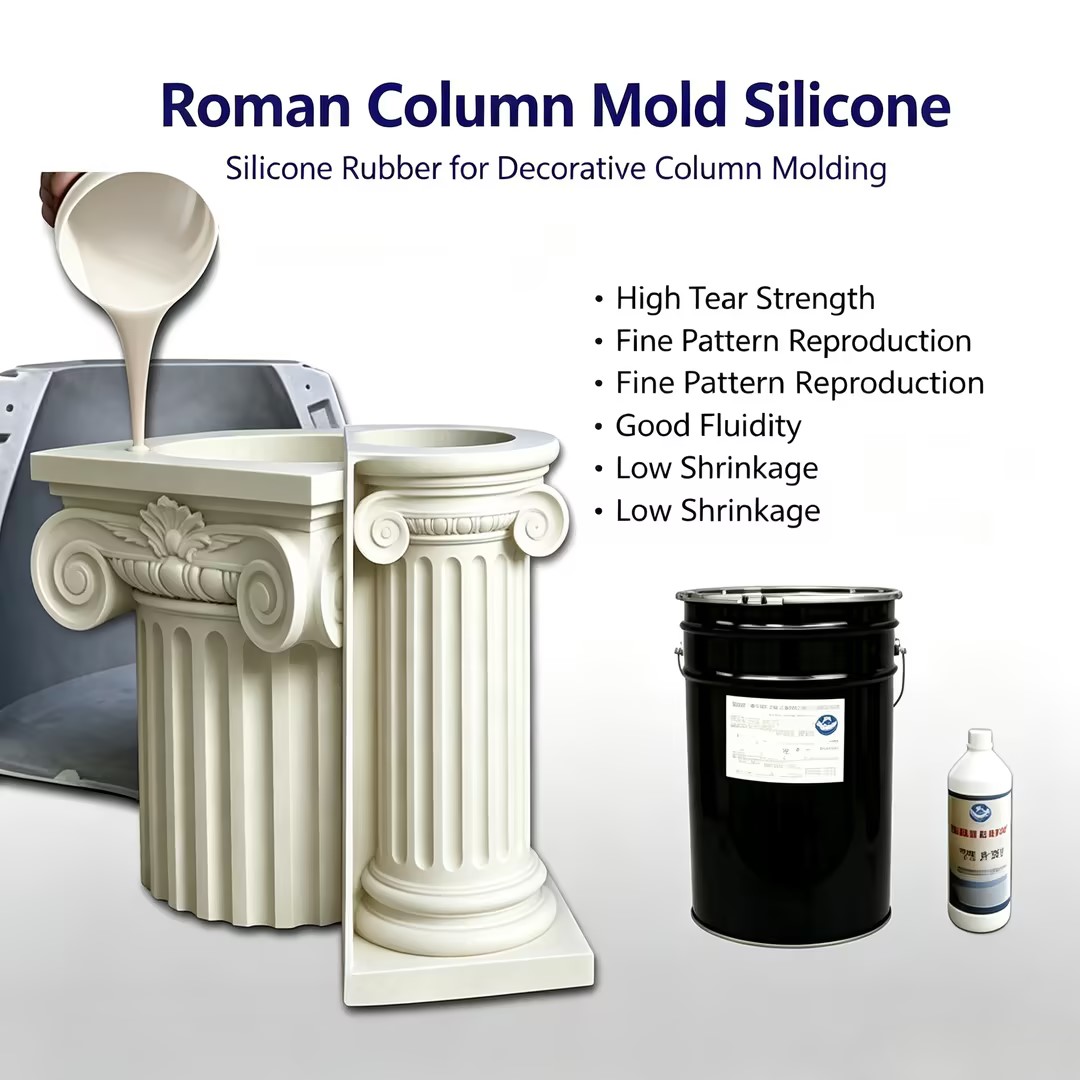 Roman Column Mold Silicone 2