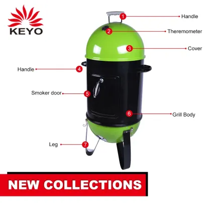 Smoker Bbq multifunction Meat Smoker Charcoal Barbecue Fish Smoker BBQ Grill