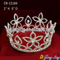 Rhinestone Flower Beauty Queen Crowns For Engagement