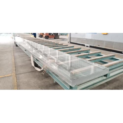4 sides supporting transparent acrylic glass sheet
