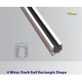 light track rail 220V high volatge four copper 3 phase