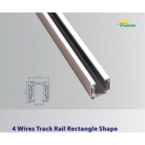 light track rail 220V high volatge four copper 3 phase