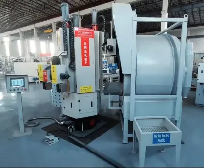Industrial precision casting drum sandblasting machine
