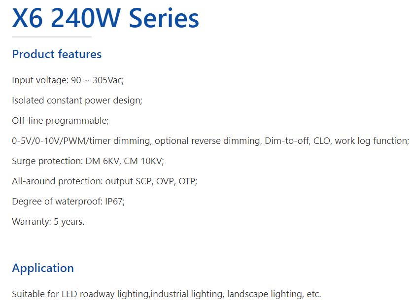 Moso Led Driver X6 200w Series 2