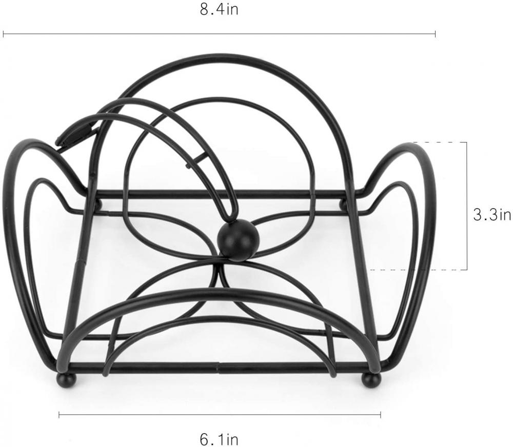 Suporte de guardanapo de flor plano com braço ponderado