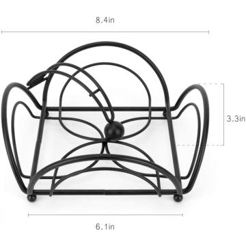 Porte-serviette fleur plat avec bras lesté