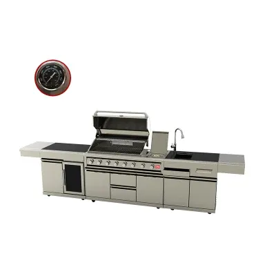 Eureka Commercial Hot Selling Outdoor Kitchen Cabinet Gas Grill