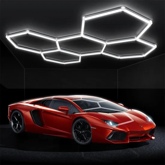 Hexagon LED Light 14 Grid Car Detail Garage Workshop Honeycomb Lamp 110V Ceiling Lights