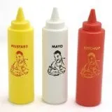 Plastic Sauce Squeeze Bottle In Different Size and Shape/Ketchup Bottle With Cap